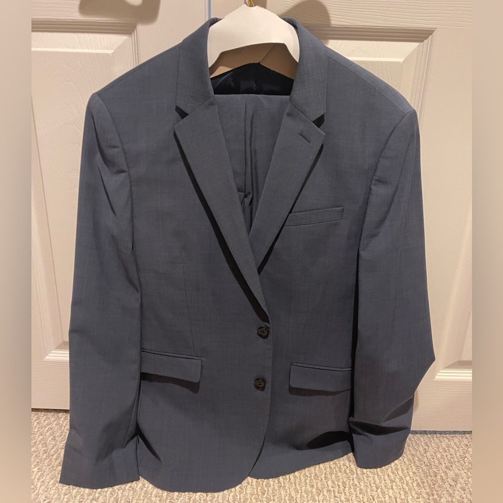 Express Men’s 3-Piece Suit Slate Blue